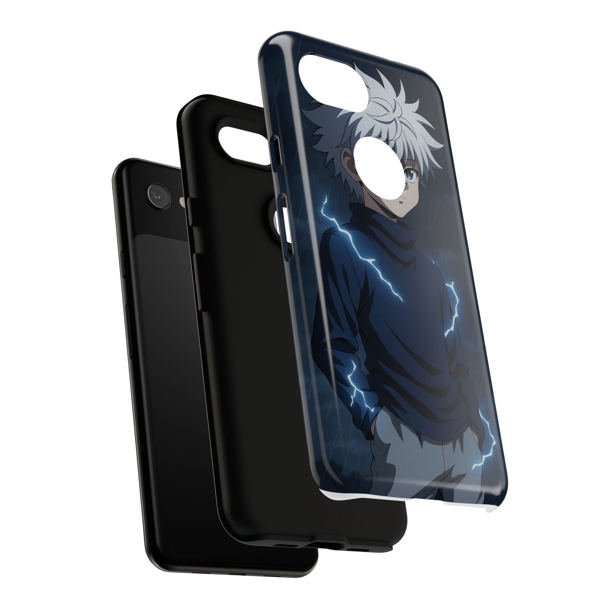 Anime Phone Case Featuring Lightning Design,
