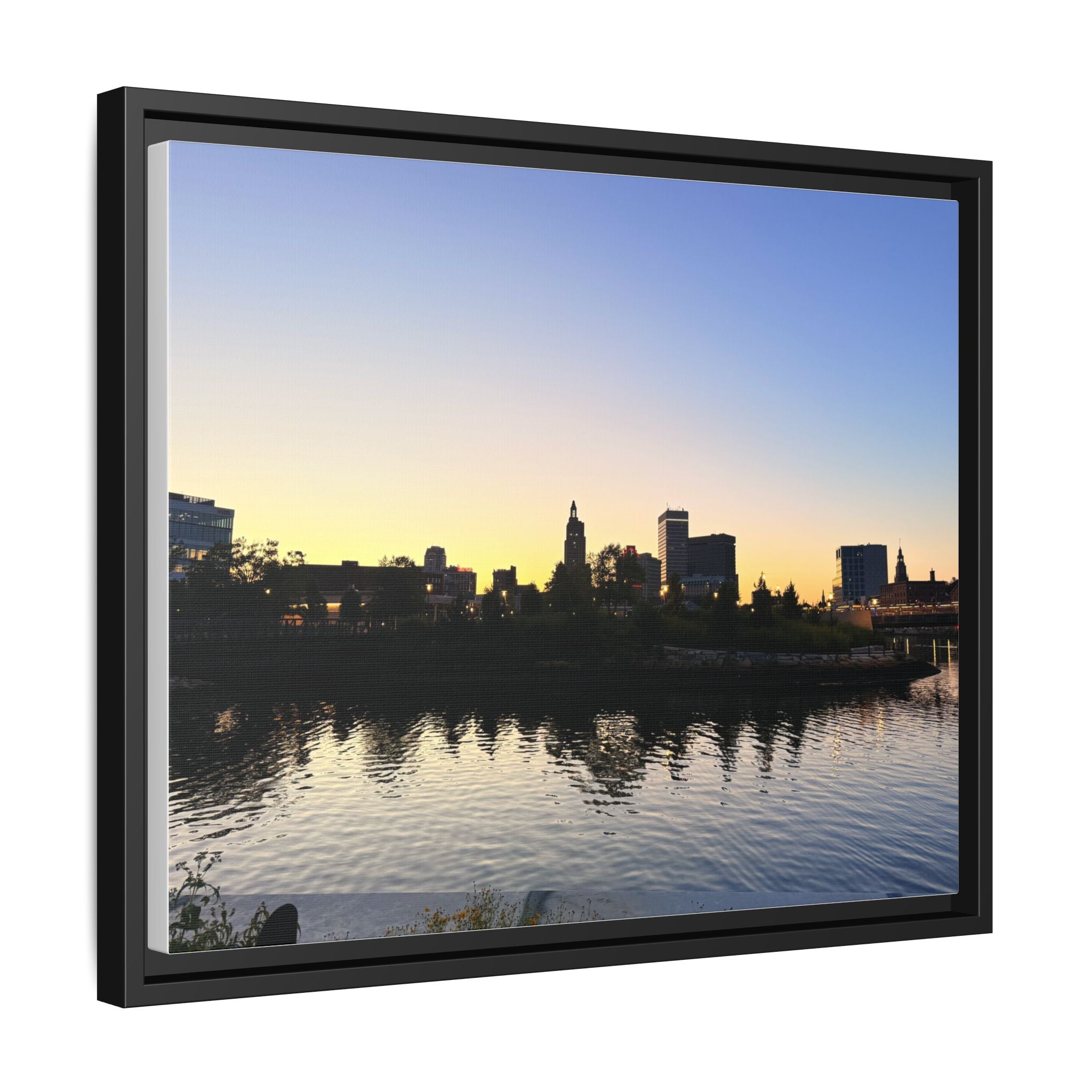 City Skyline Sunset Wall Art