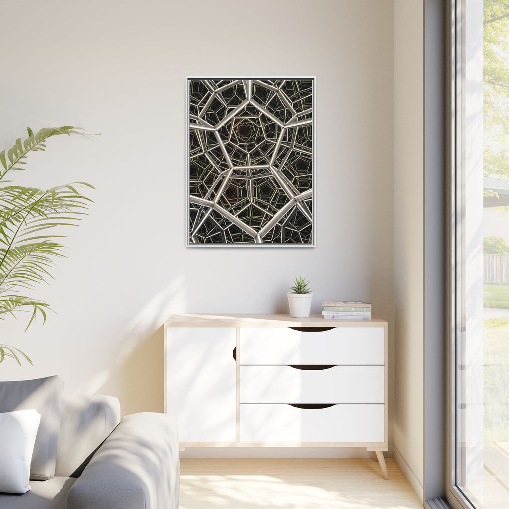 Framed Wall Art Print, Modern Geometric Canvas, Abstract Home Decor, Unique Gift, Stylish Office Art, Contemporary Room Decor