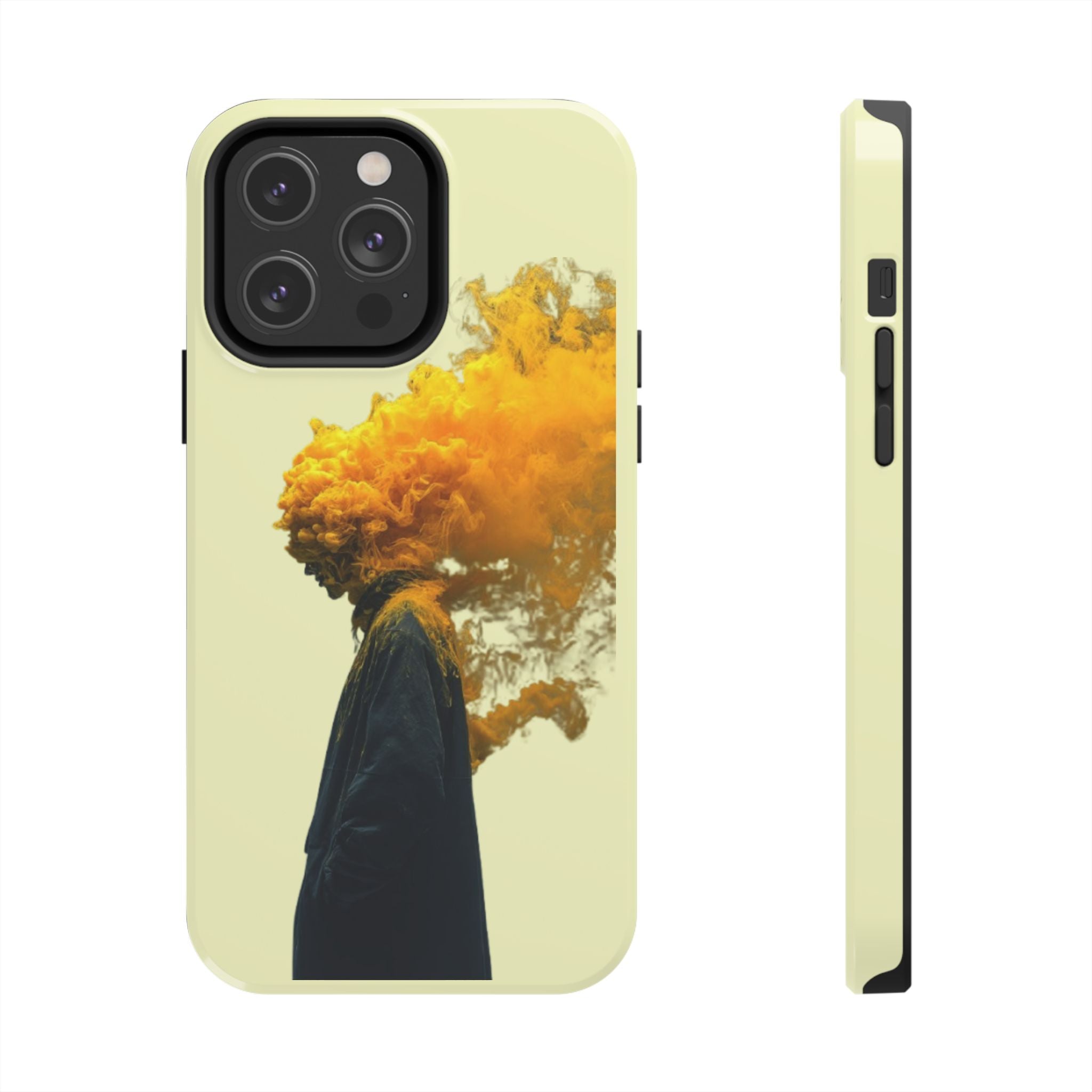 Surreal Yellow Smoke Head Protective Cover