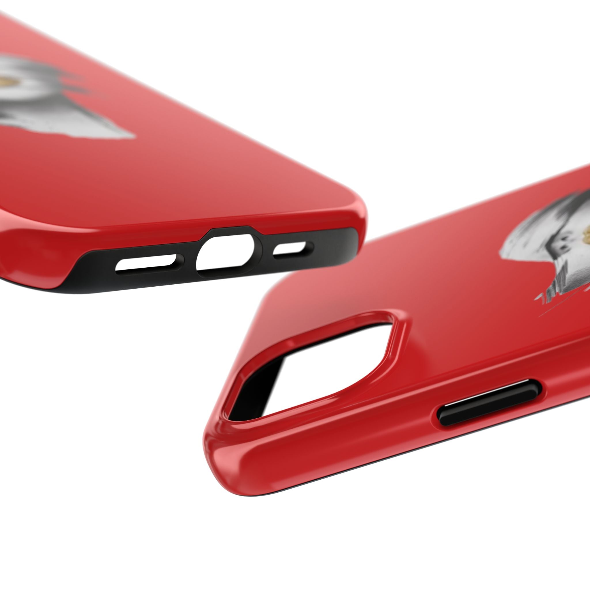 Red Abstract Lips Tough Phone Case — Bold Art Phone Cover for iPhone & Android