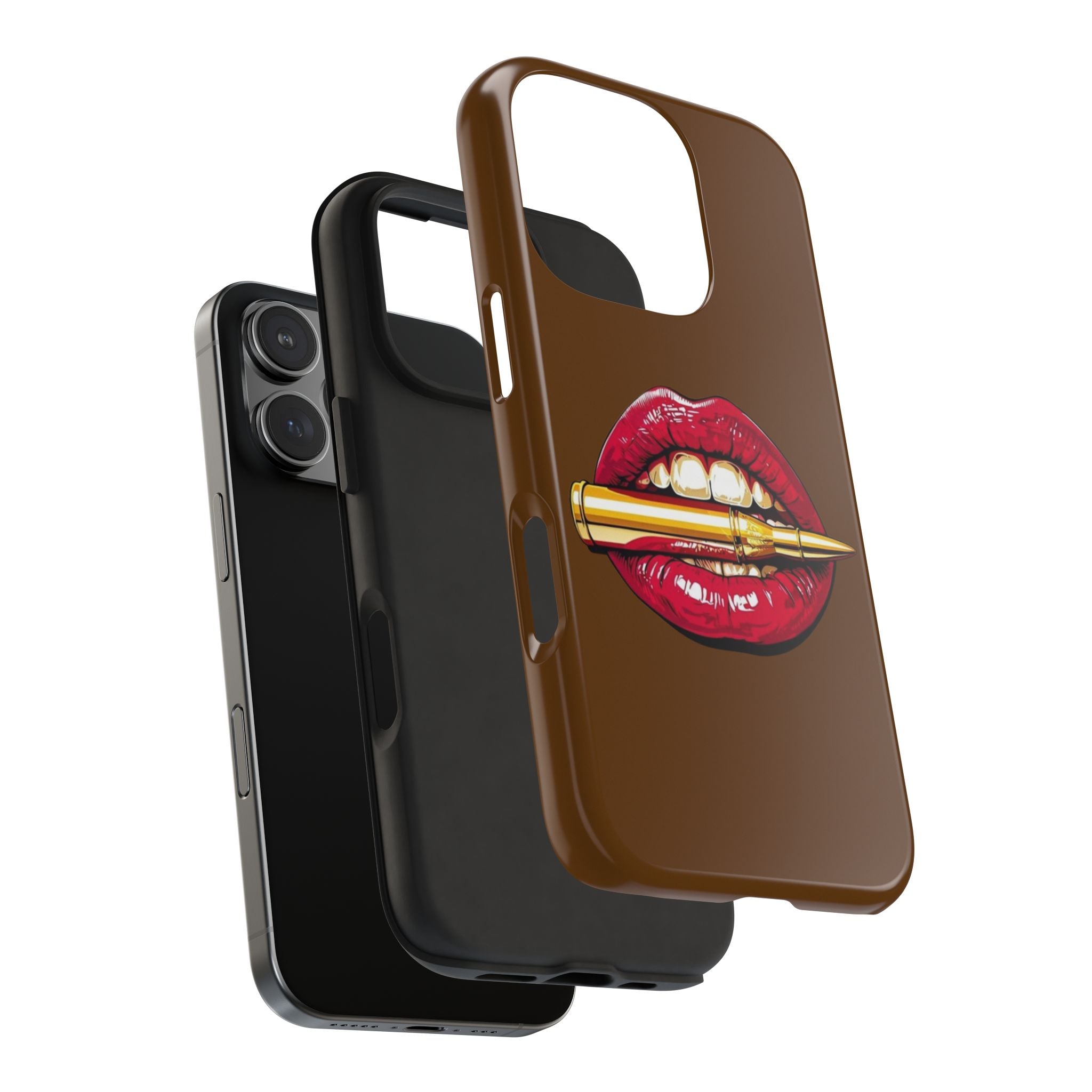 Bold Lip Art Phone Case, Tough iPhone Case, Stylish Cell Phone Cover, Unique Gift for Her, Trendy Accessories