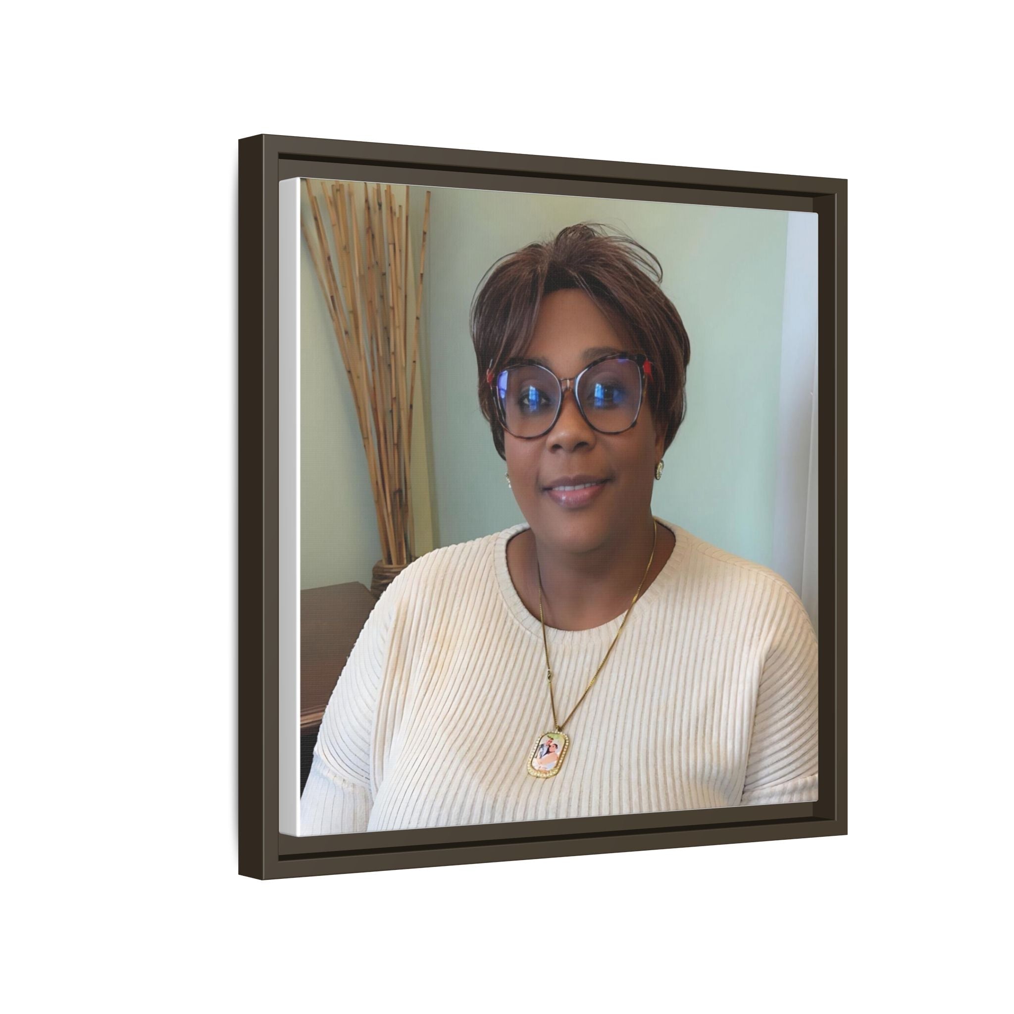 Framed Matte Canvas Portrait Print — Personalized Wall Art Gift