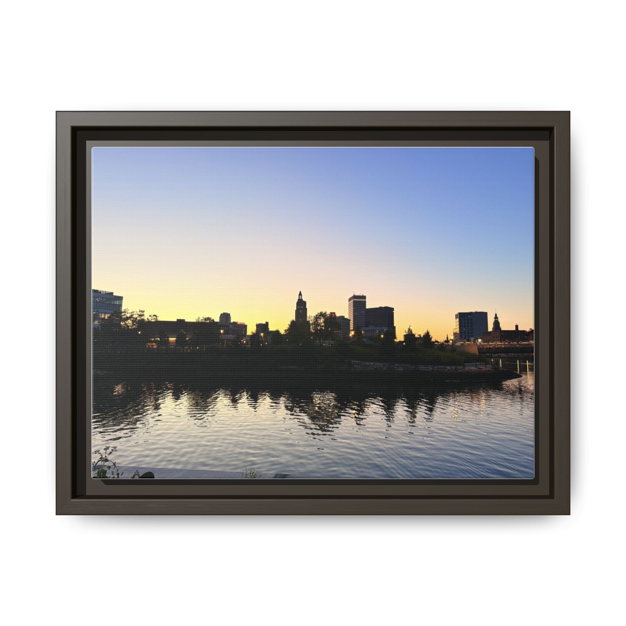 City Skyline Sunset Wall Art