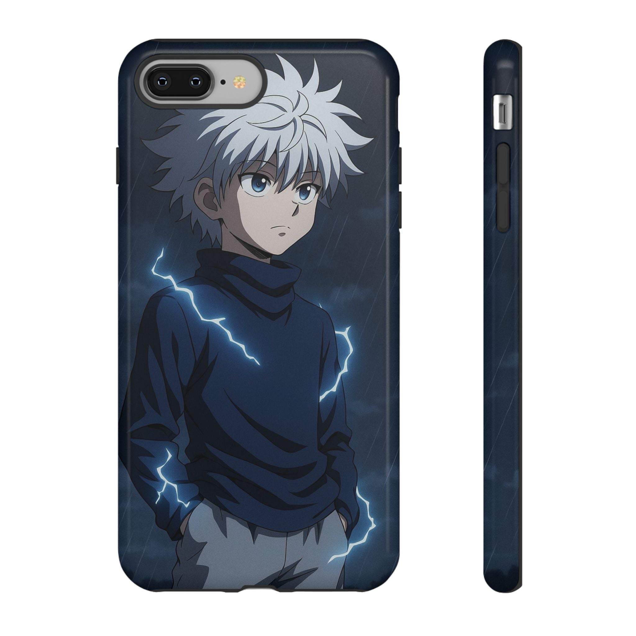 Anime Phone Case Featuring Lightning Design,