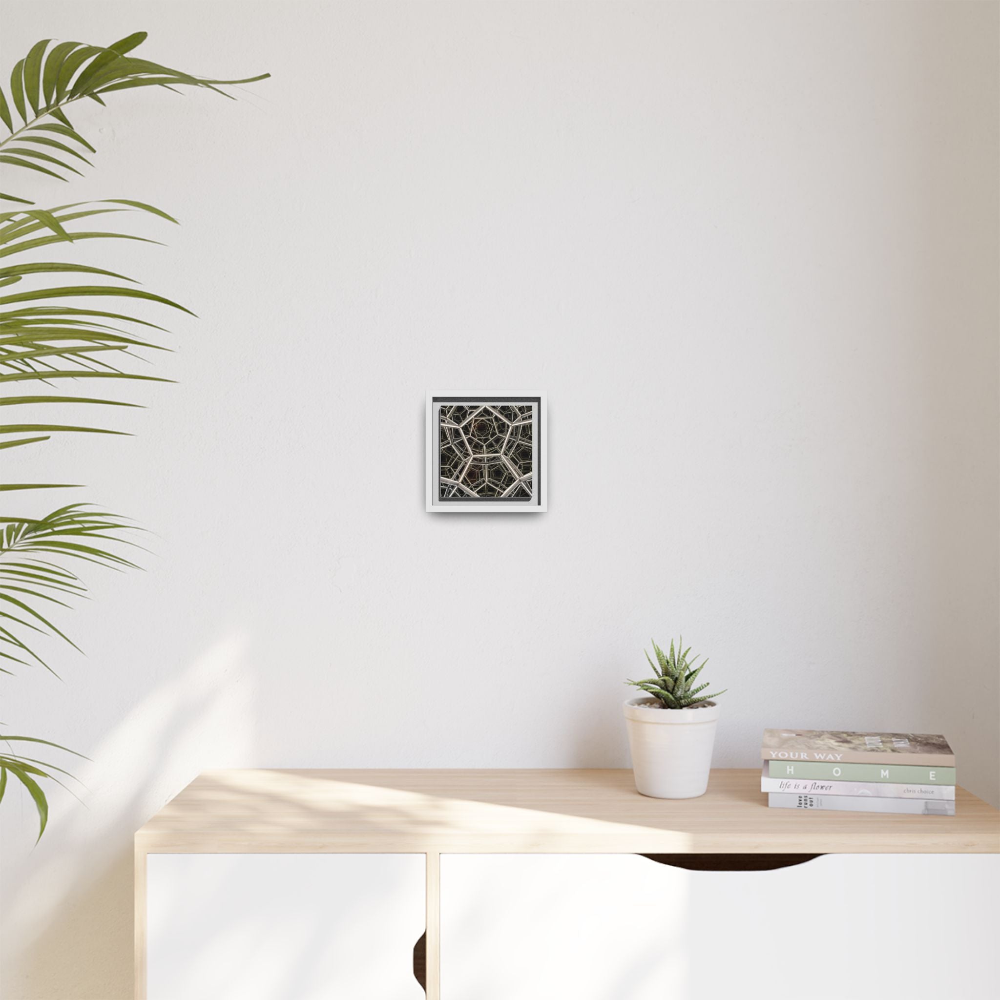 Framed Wall Art Print, Modern Geometric Canvas, Abstract Home Decor, Unique Gift, Stylish Office Art, Contemporary Room Decor