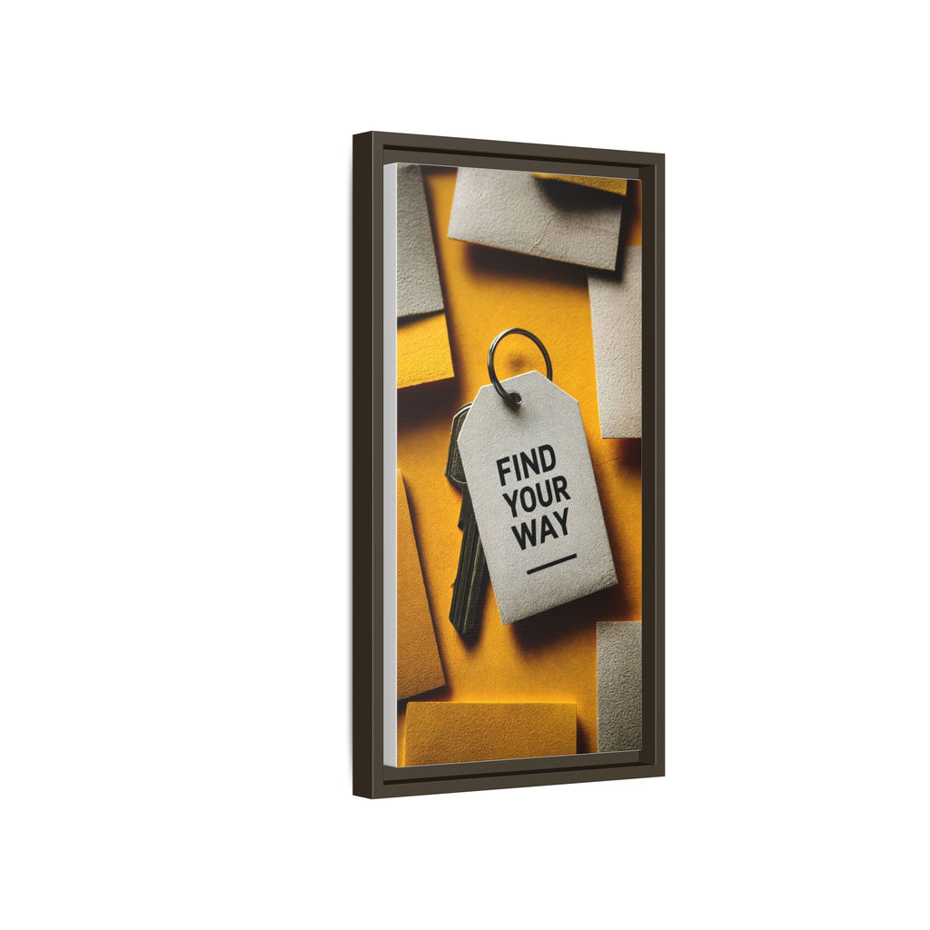 Find Your Way Motivational Wall Art — Framed Matte Canvas