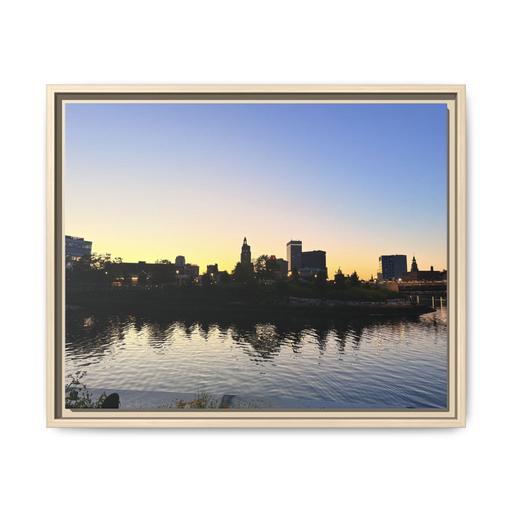 City Skyline Sunset Wall Art