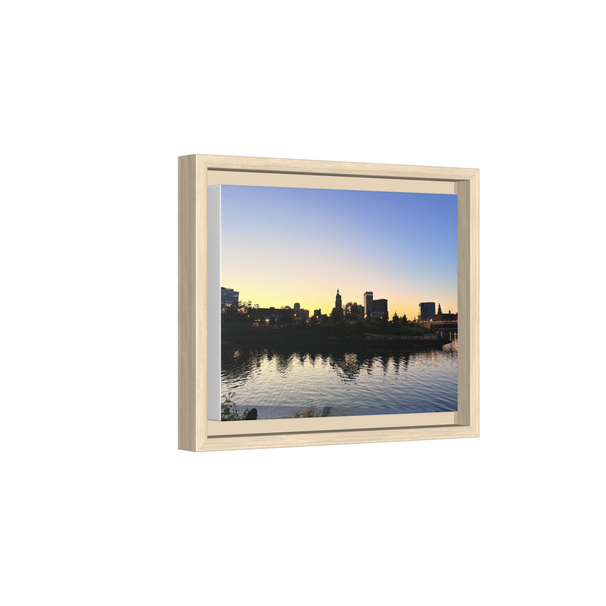 City Skyline Sunset Wall Art