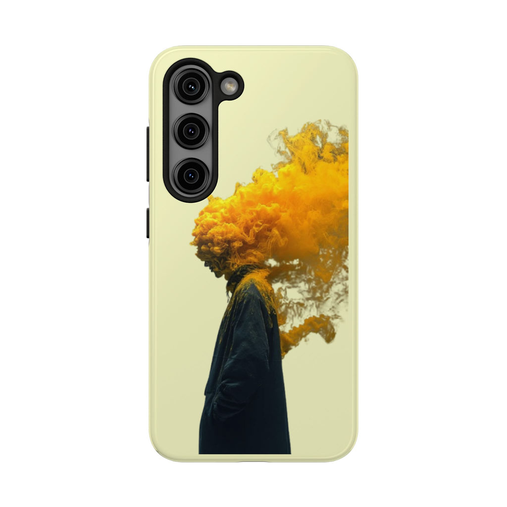 Surreal Yellow Smoke Head Protective Cover