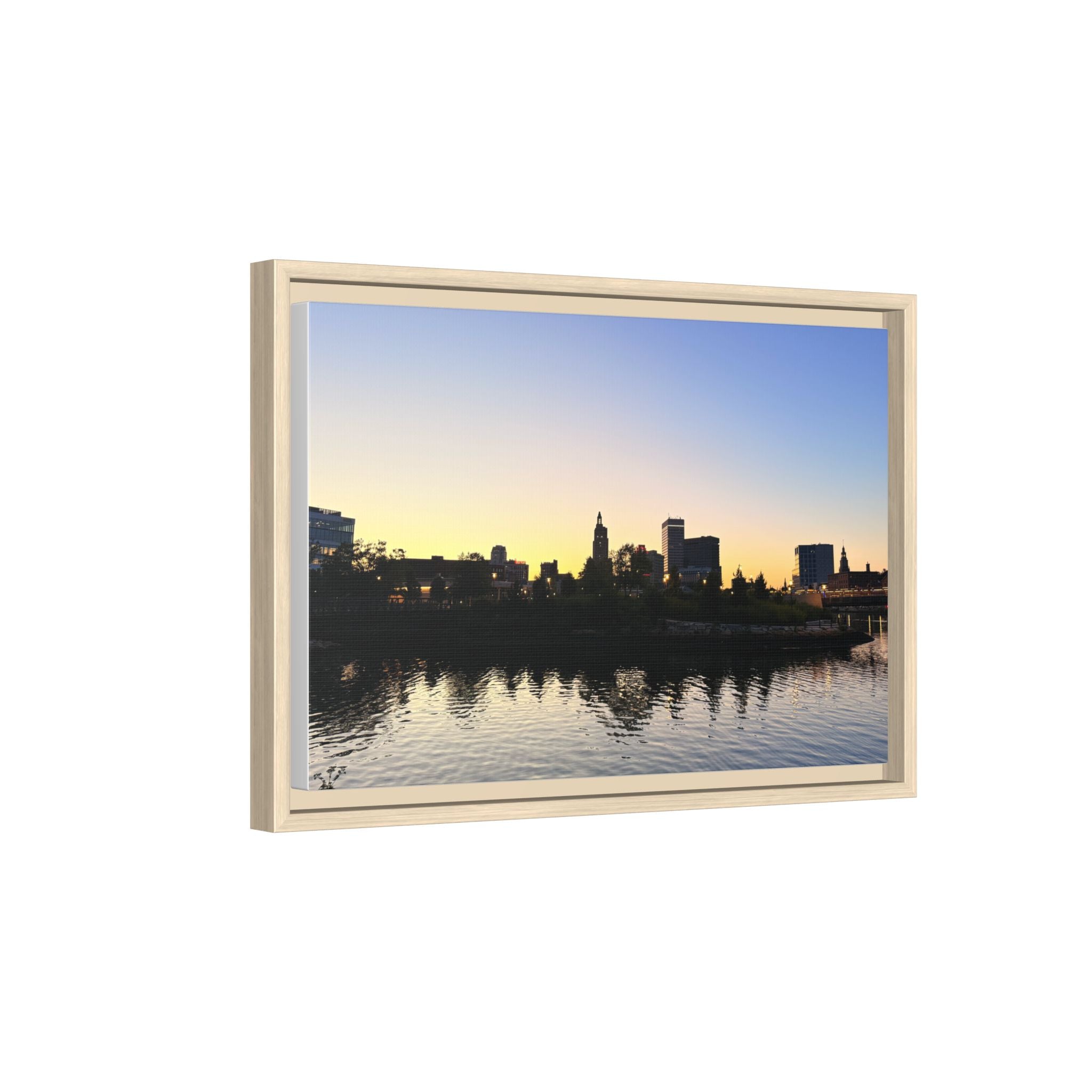 City Skyline Sunset Wall Art