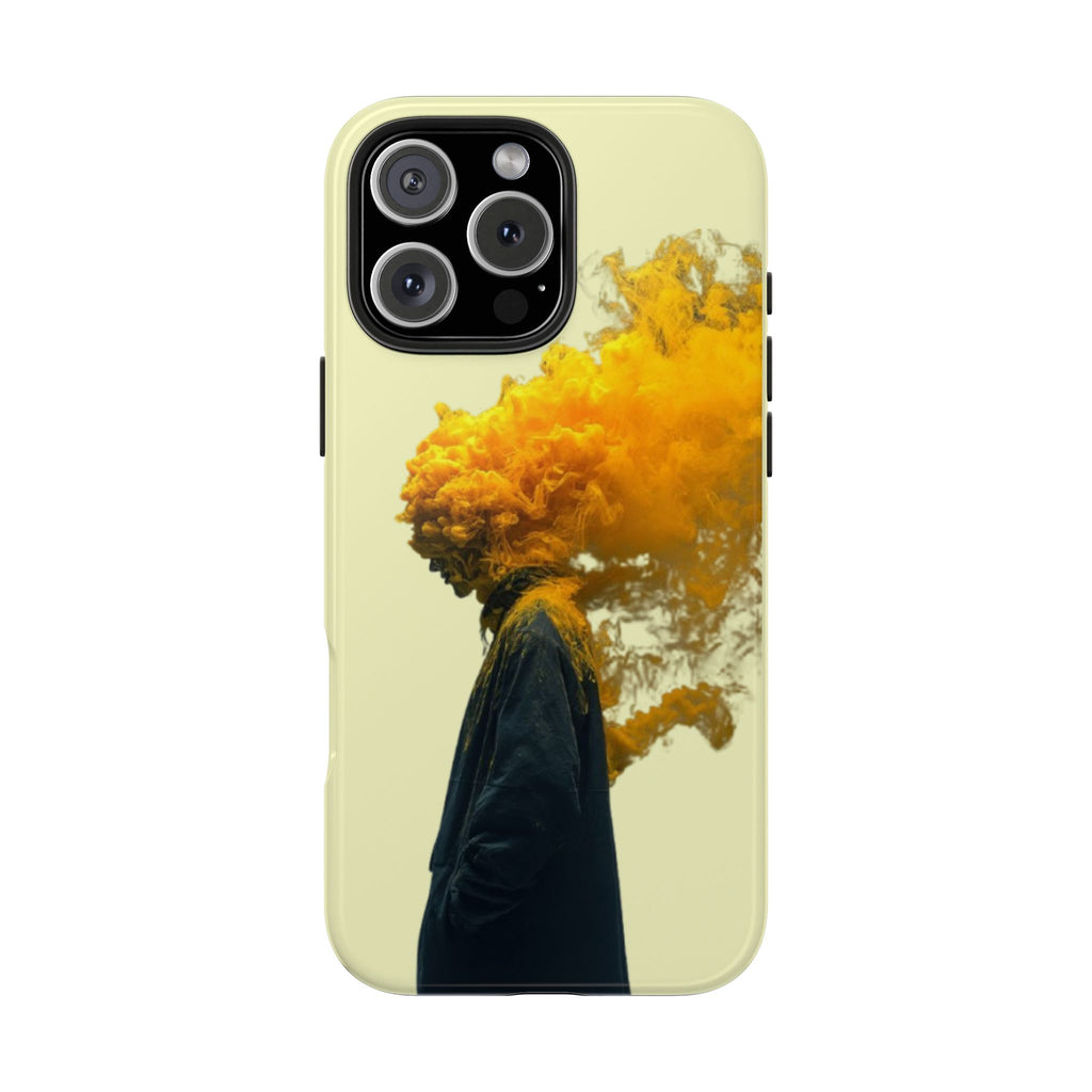 Surreal Yellow Smoke Head Protective Cover