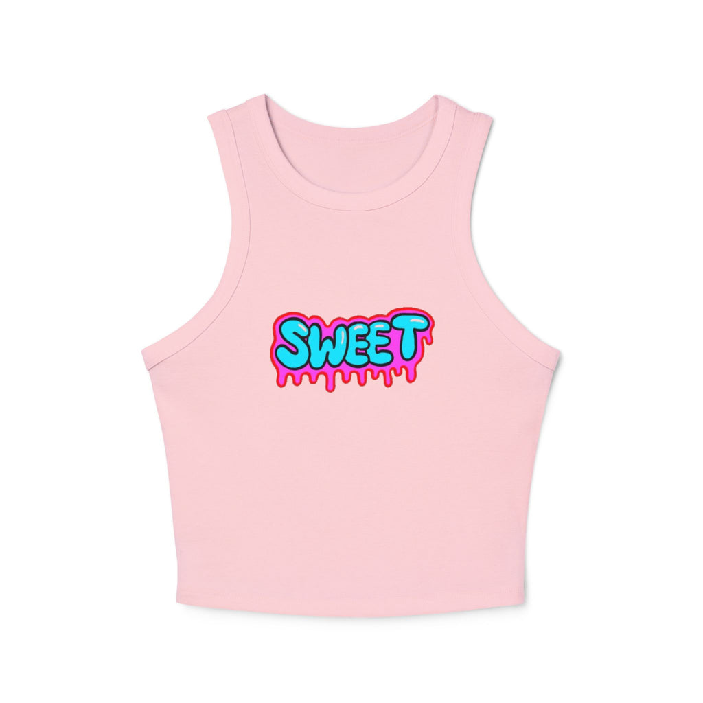 Sweet Graphic Racer Tank Top