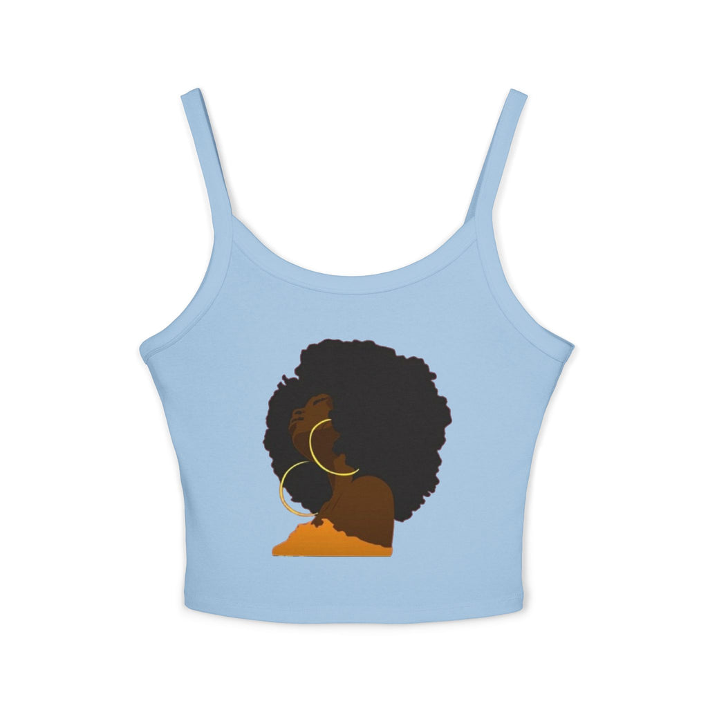Afro Lady Spaghetti Strap