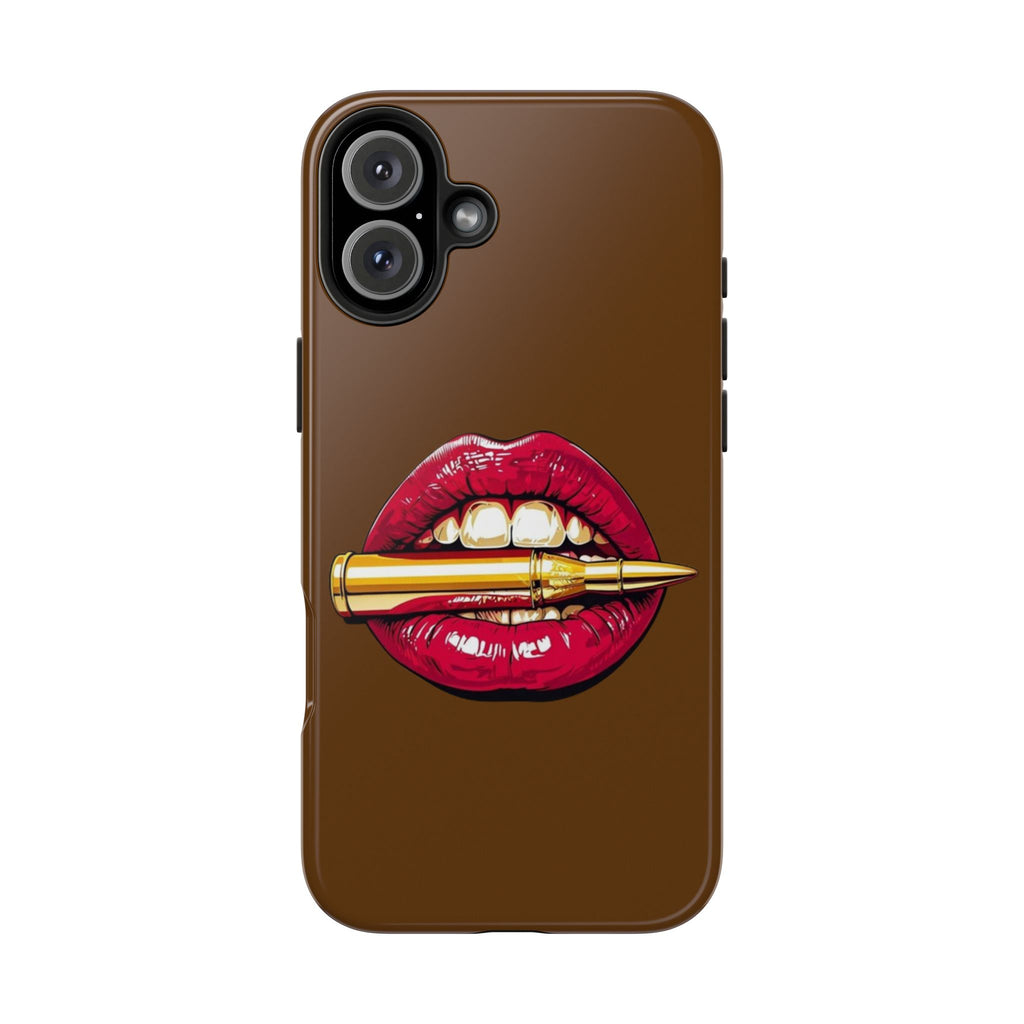 Bold Lip Art Phone Case, Tough iPhone Case, Stylish Cell Phone Cover, Unique Gift for Her, Trendy Accessories