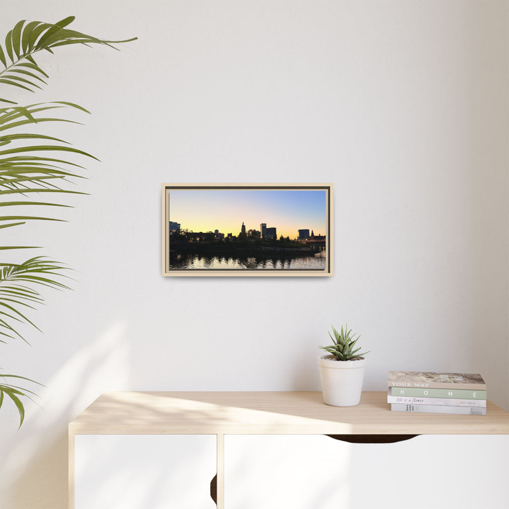 City Skyline Sunset Wall Art