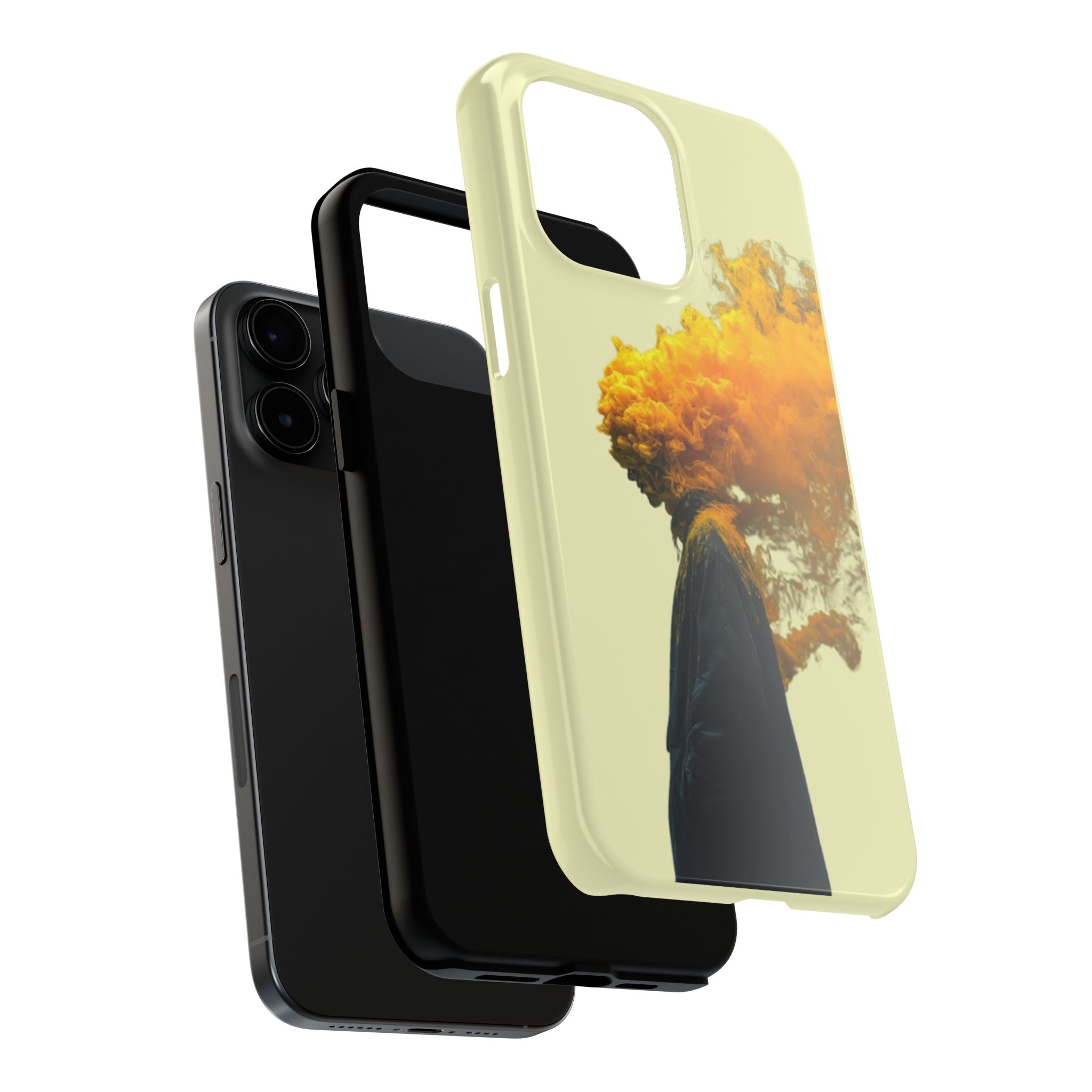 Surreal Yellow Smoke Head Protective Cover