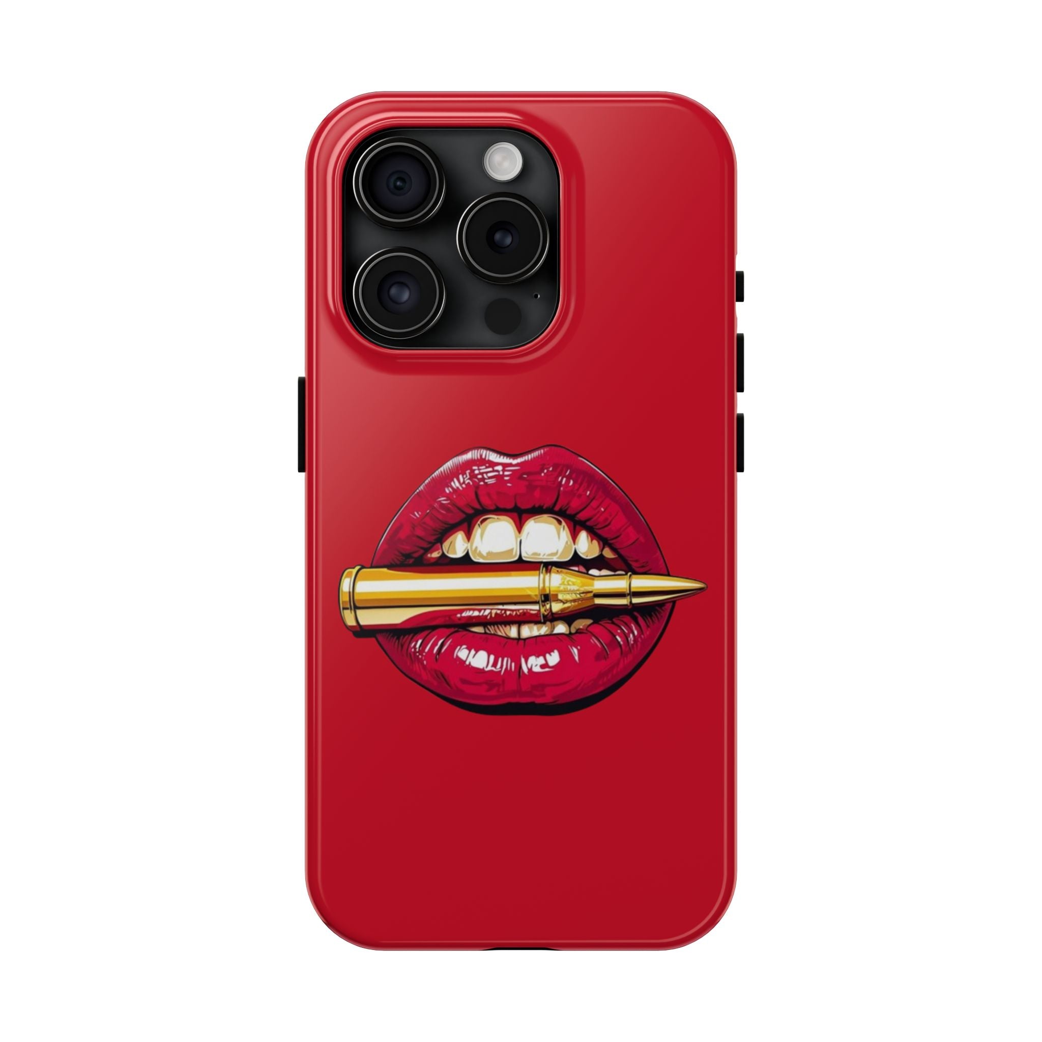 Bold Lipstick Phone Case - Tough Cover for Trendsetters, Vibrant Red Phone Skin, Fashionable Phone Accessory, Unique Gift for Her, [...]