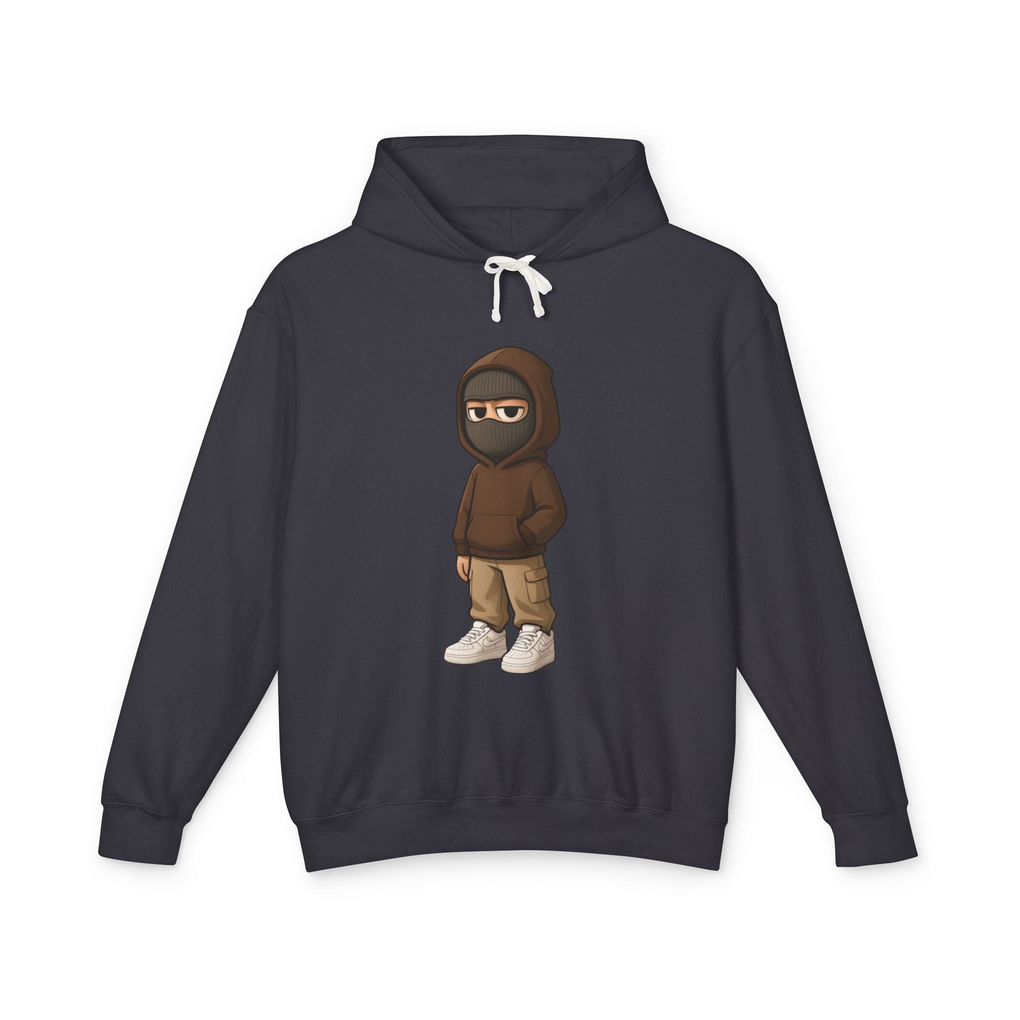 Streetwear Ninja Character Graphic Hoodie