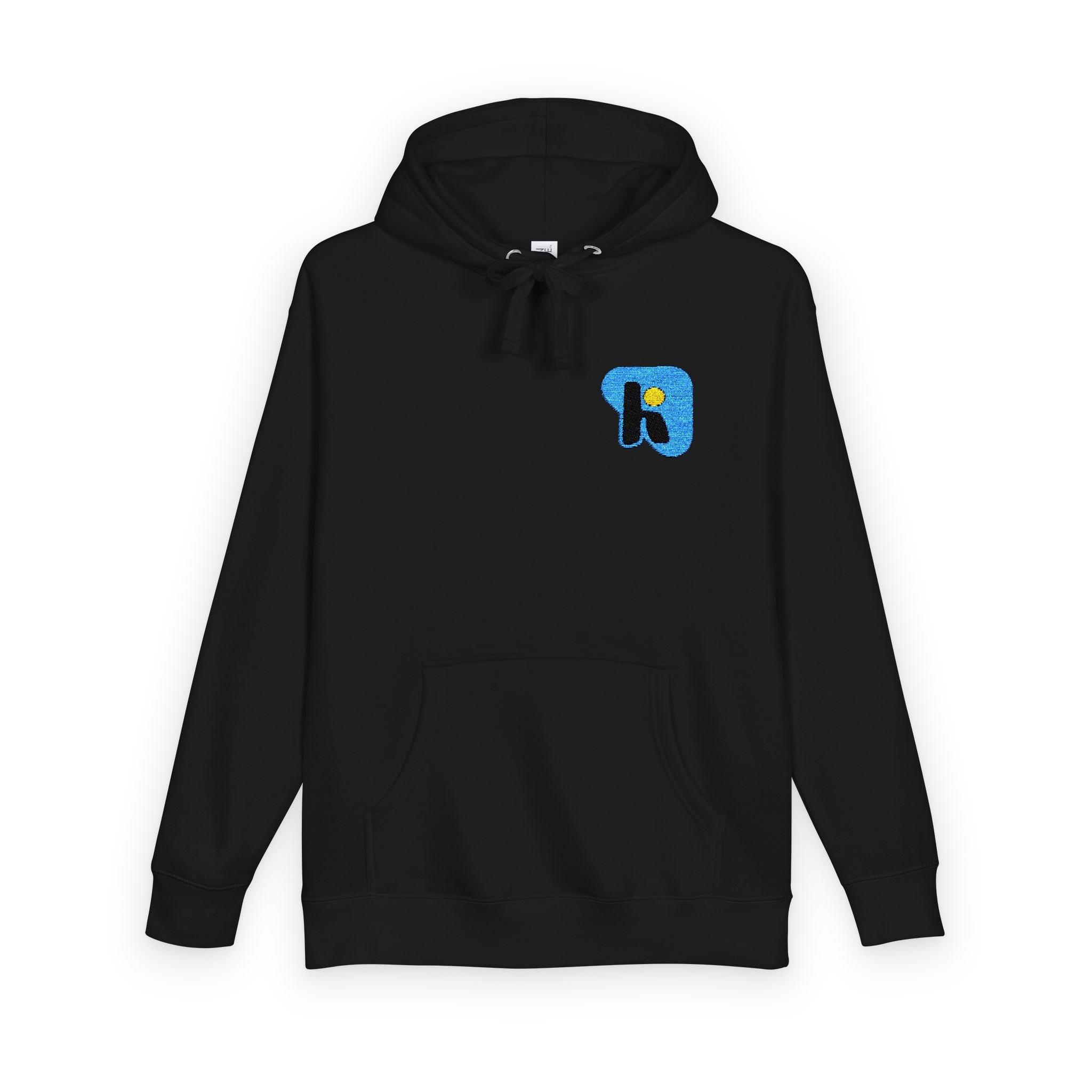 K Initial Floral Patch Hoodie