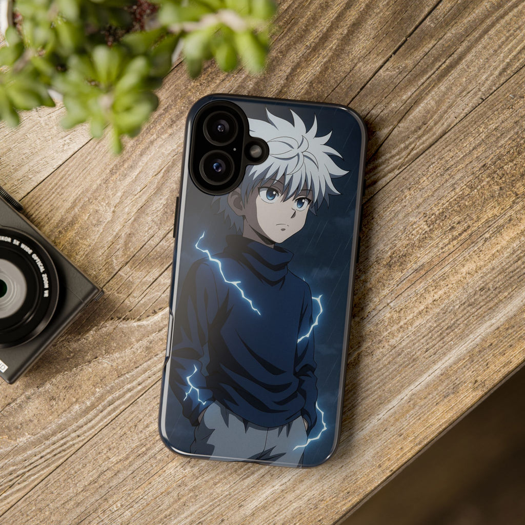 Anime Phone Case Featuring Lightning Design,