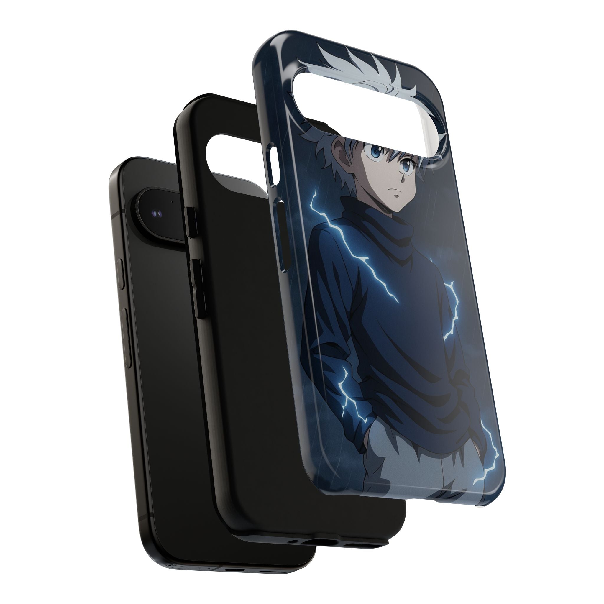 Anime Phone Case Featuring Lightning Design,