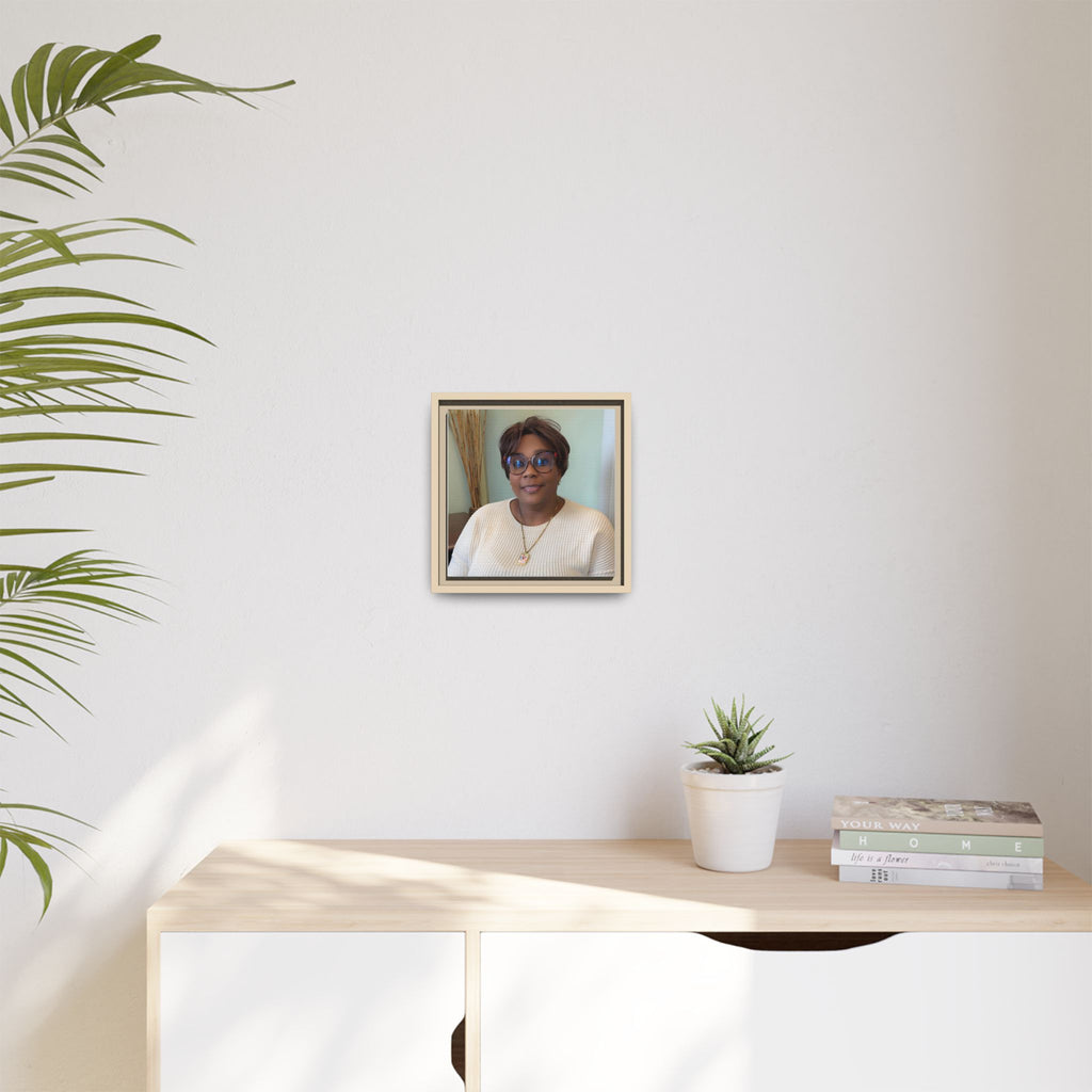 Framed Matte Canvas Portrait Print — Personalized Wall Art Gift
