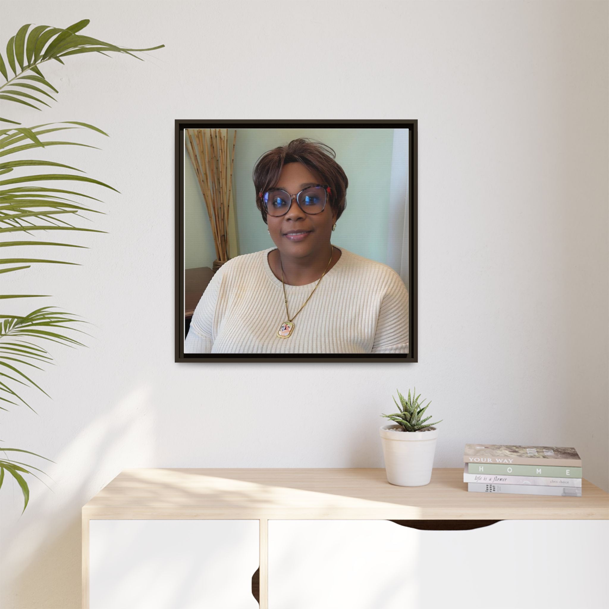 Framed Matte Canvas Portrait Print — Personalized Wall Art Gift