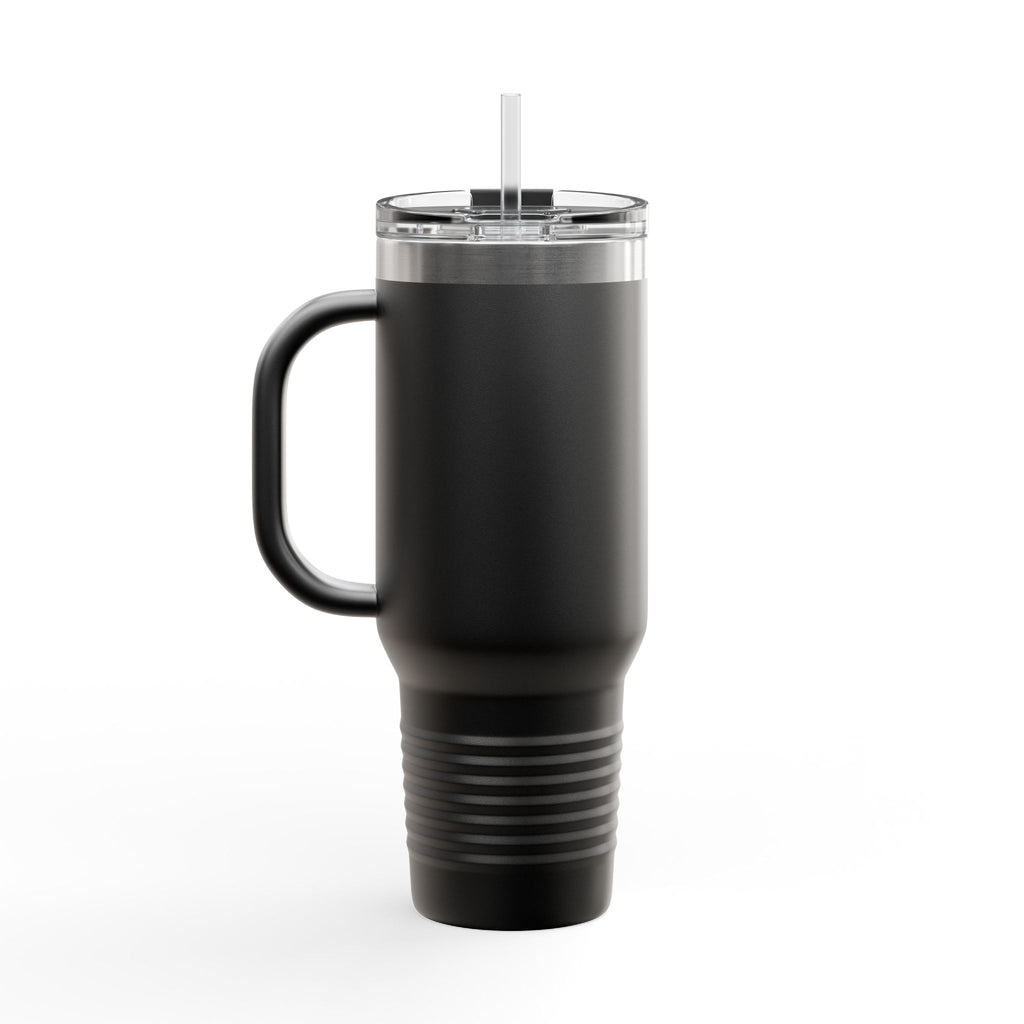 Nurse 40oz Insulated Travel Mug — Floral Stethoscope