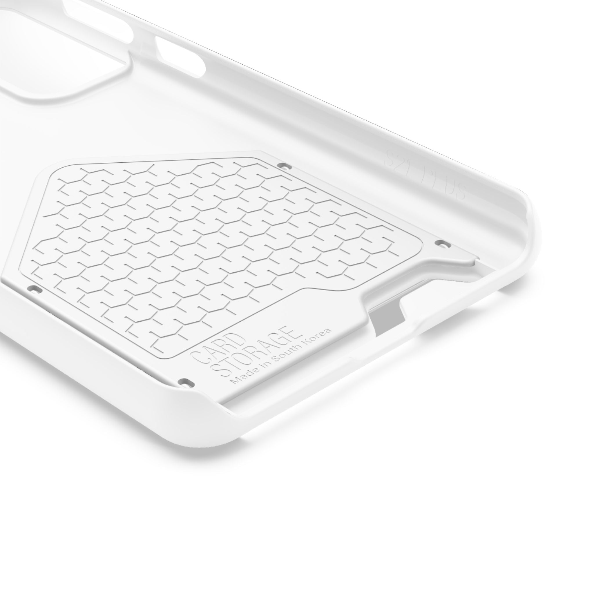 Minimal White Wallet Phone Case
