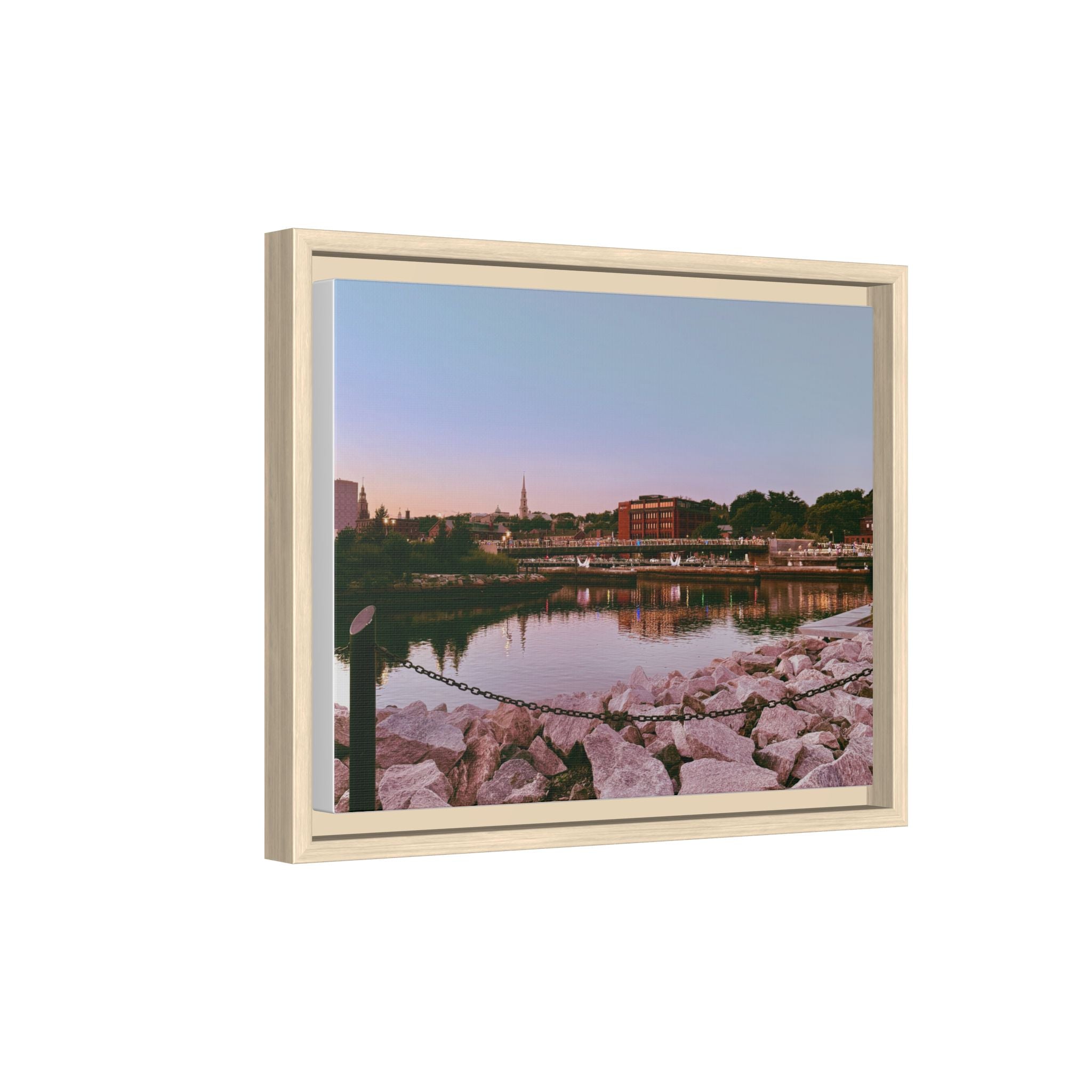 Tranquil Harbor Sunset Wall Art