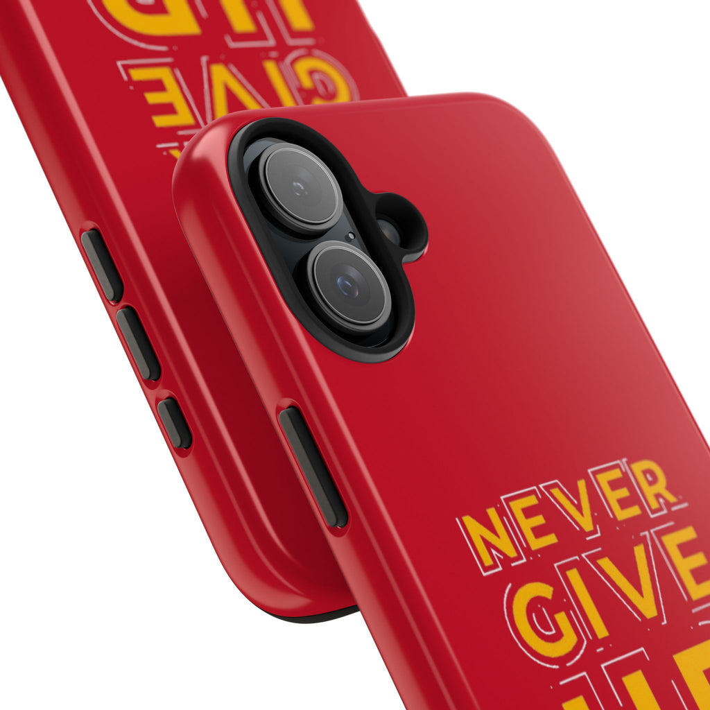 Never Give Up Tough Phone Cases – Motivational, Durable, Perfect for Gifts, Everyday Use, Inspirational Decor
