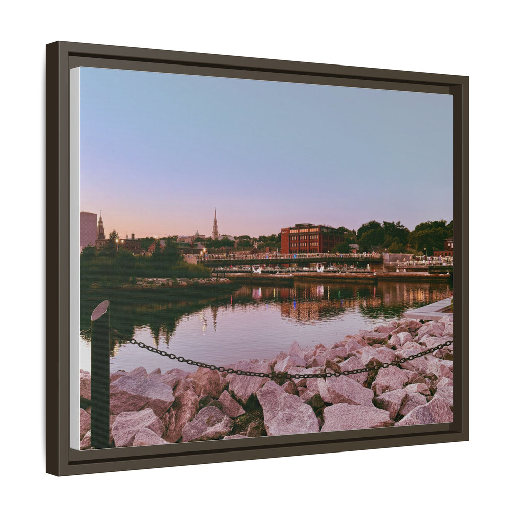 Tranquil Harbor Sunset Wall Art