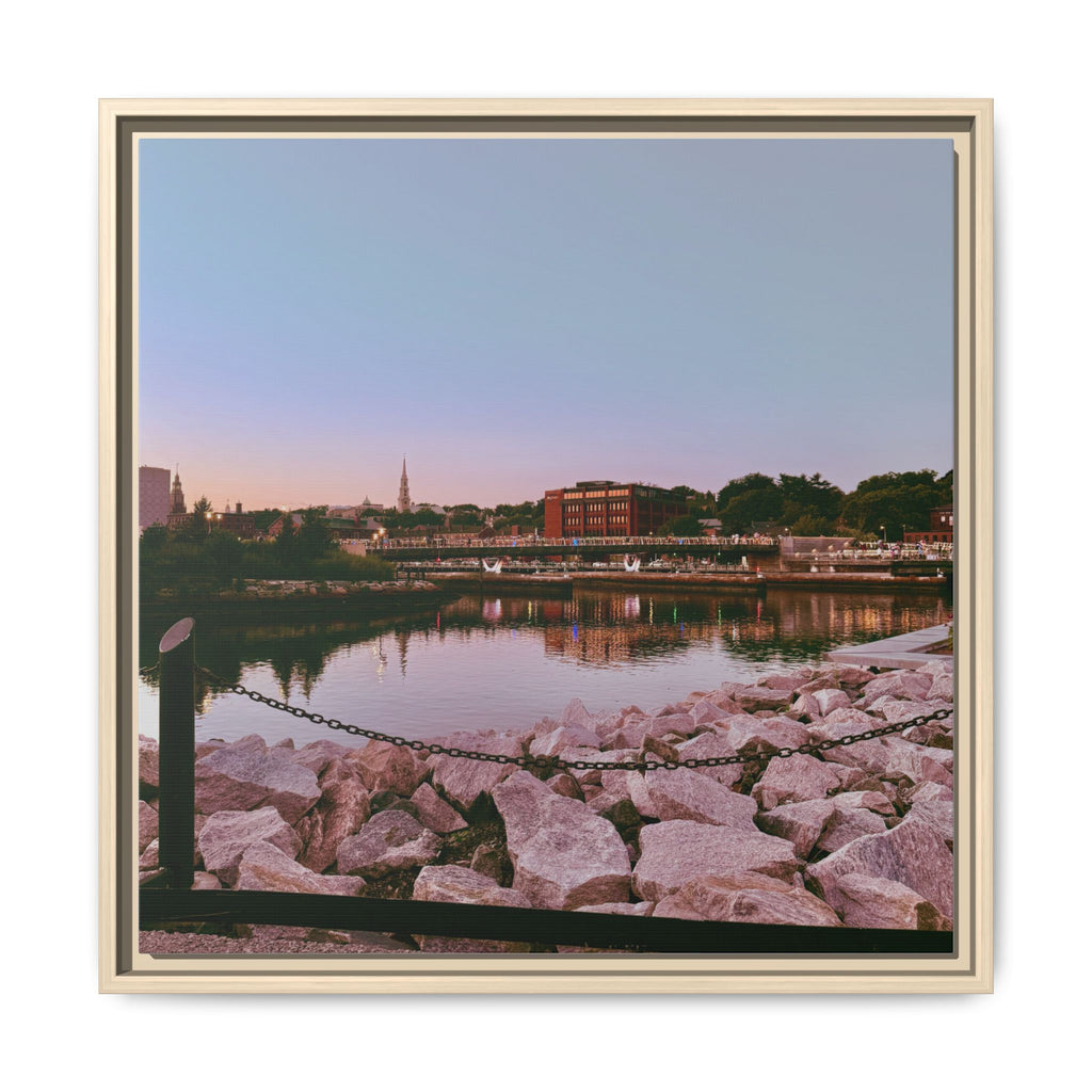 Tranquil Harbor Sunset Wall Art
