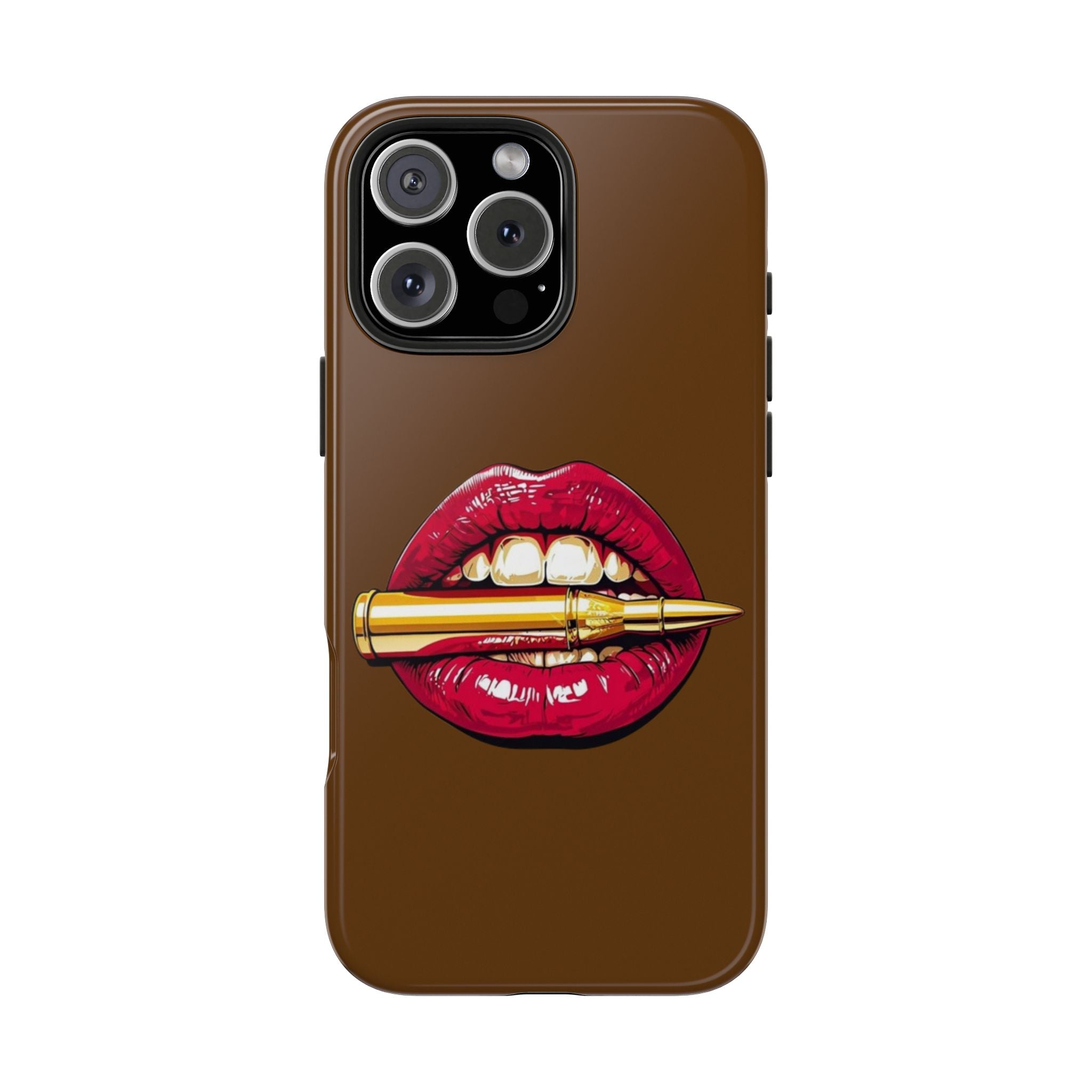 Bold Lip Art Phone Case, Tough iPhone Case, Stylish Cell Phone Cover, Unique Gift for Her, Trendy Accessories