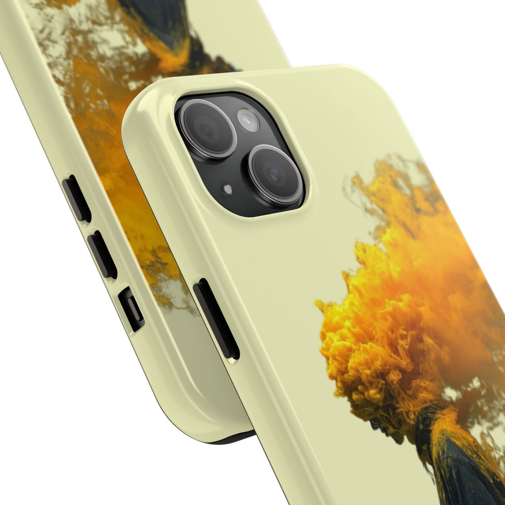 Surreal Yellow Smoke Head Protective Cover
