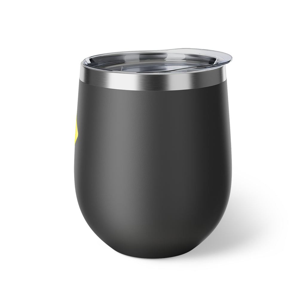 No Stress 12oz Insulated Wine Tumbler — Copper Vacuum Travel Cup