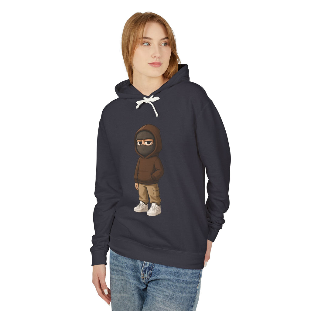 Streetwear Ninja Character Graphic Hoodie
