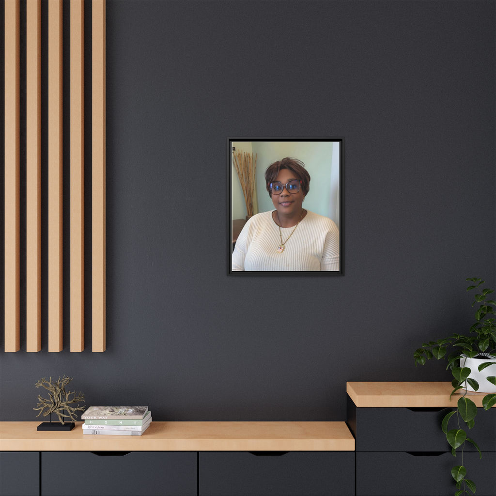 Framed Matte Canvas Portrait Print — Personalized Wall Art Gift