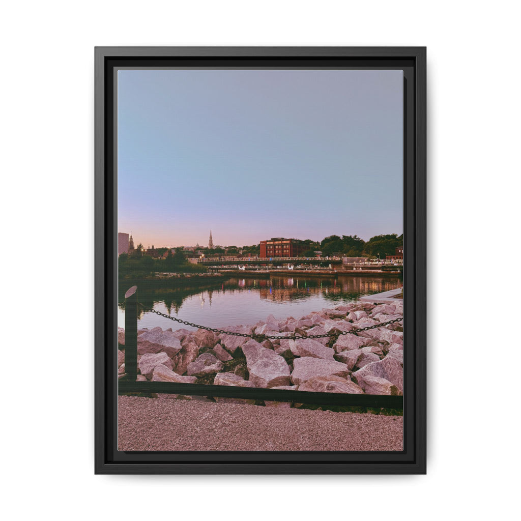 Tranquil Harbor Sunset Wall Art