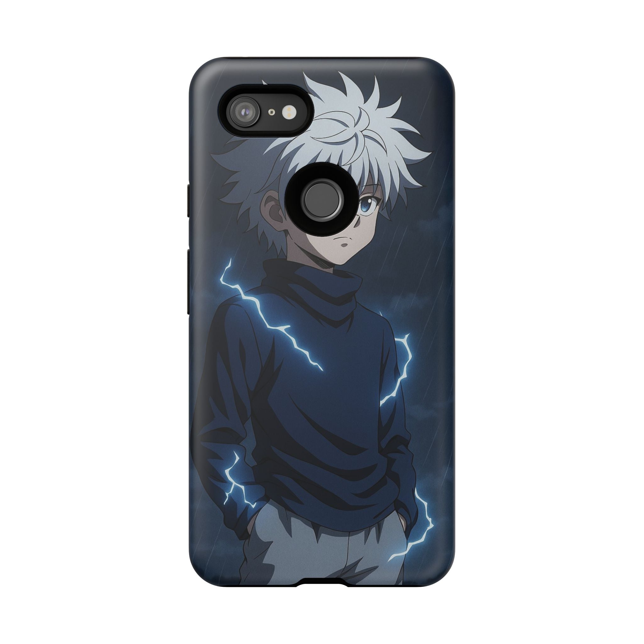 Anime Phone Case Featuring Lightning Design,