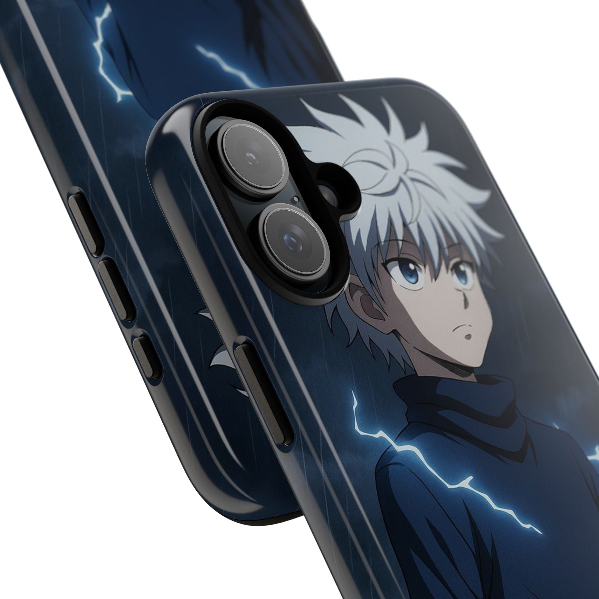 Anime Phone Case Featuring Lightning Design,