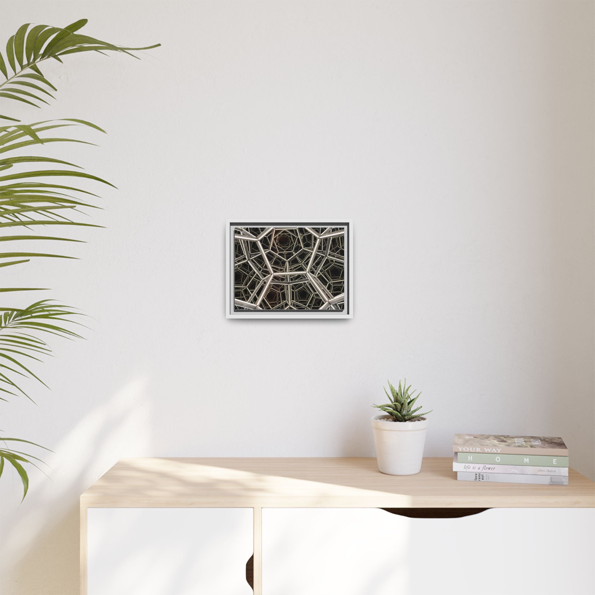 Framed Wall Art Print, Modern Geometric Canvas, Abstract Home Decor, Unique Gift, Stylish Office Art, Contemporary Room Decor