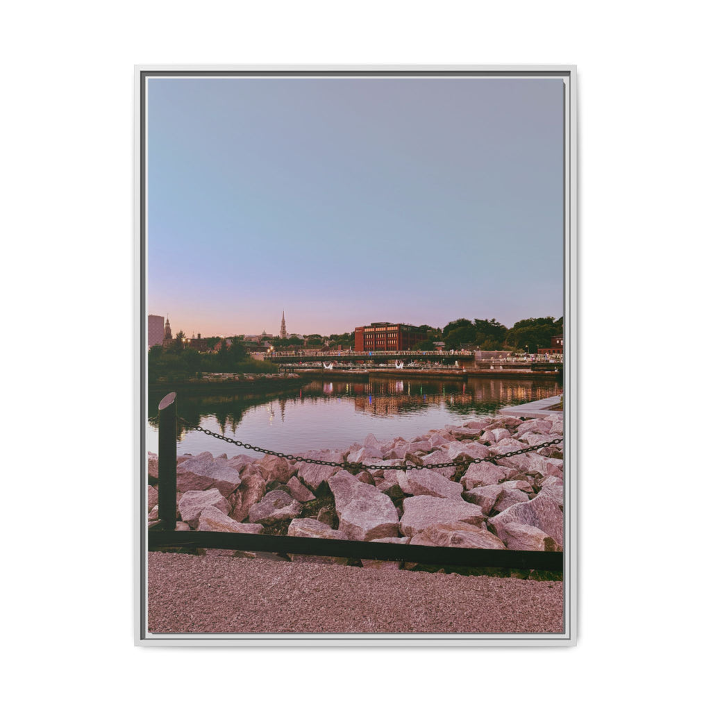 Tranquil Harbor Sunset Wall Art