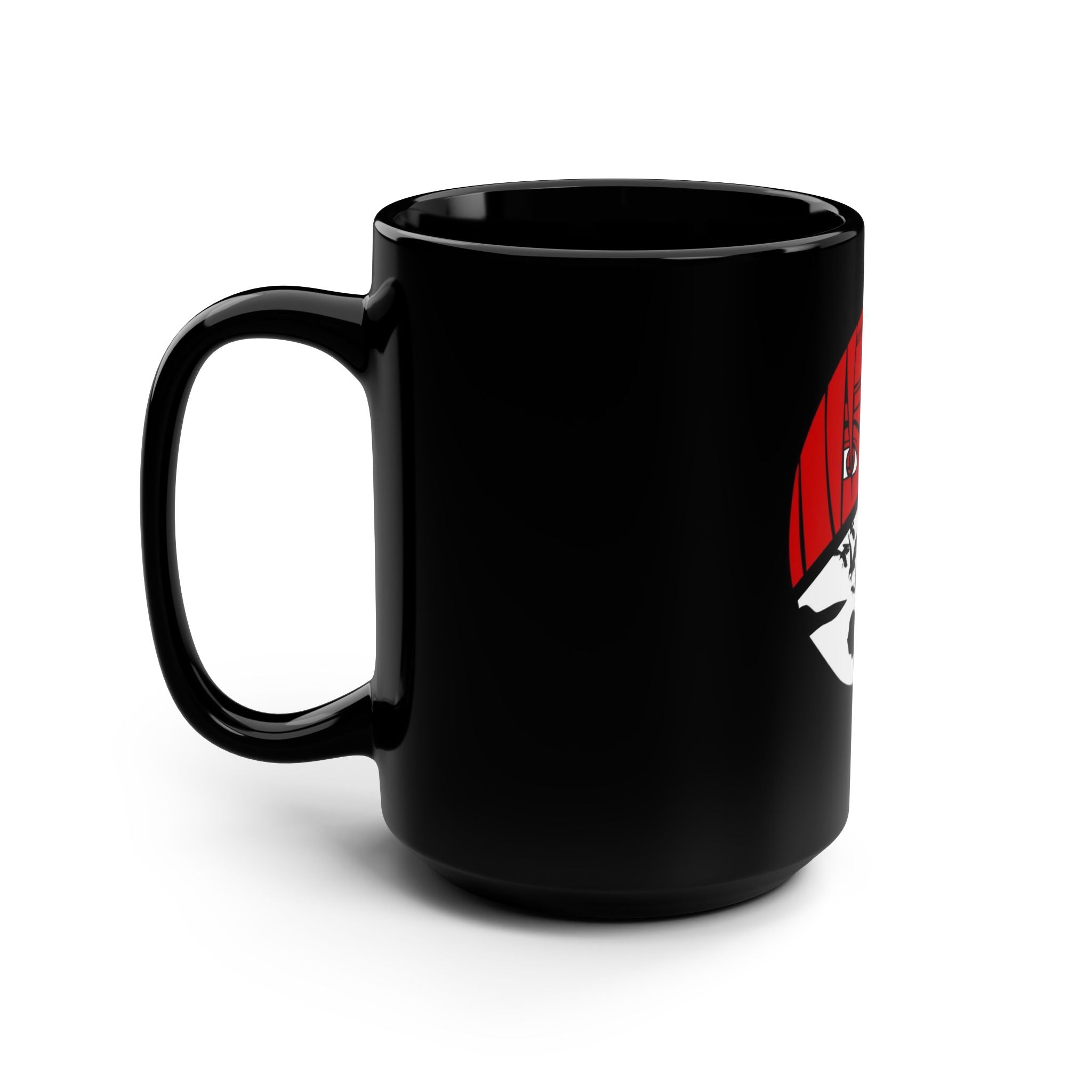 Anime-Inspired Black Mug