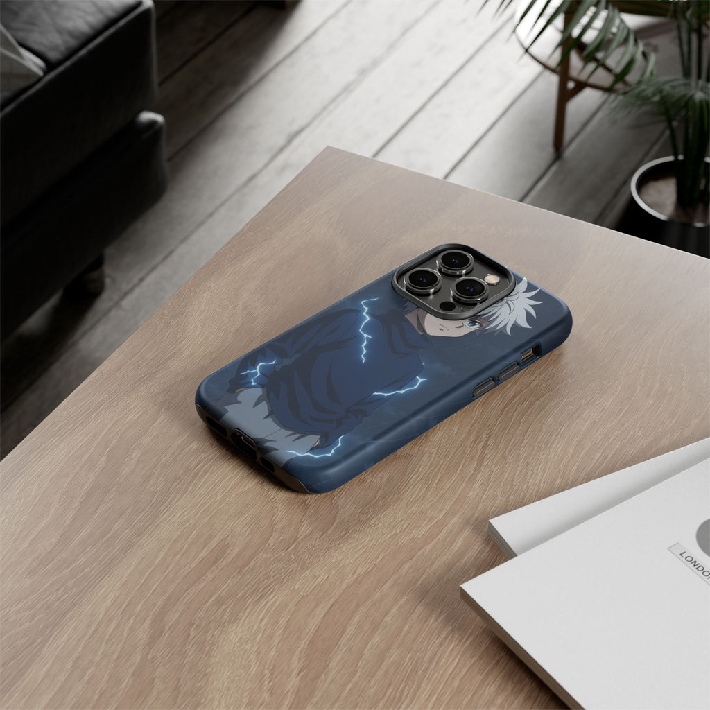 Anime Phone Case Featuring Lightning Design,
