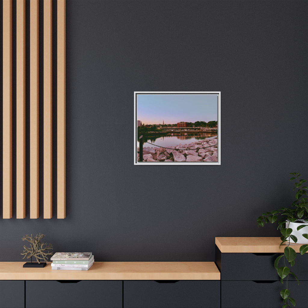 Tranquil Harbor Sunset Wall Art