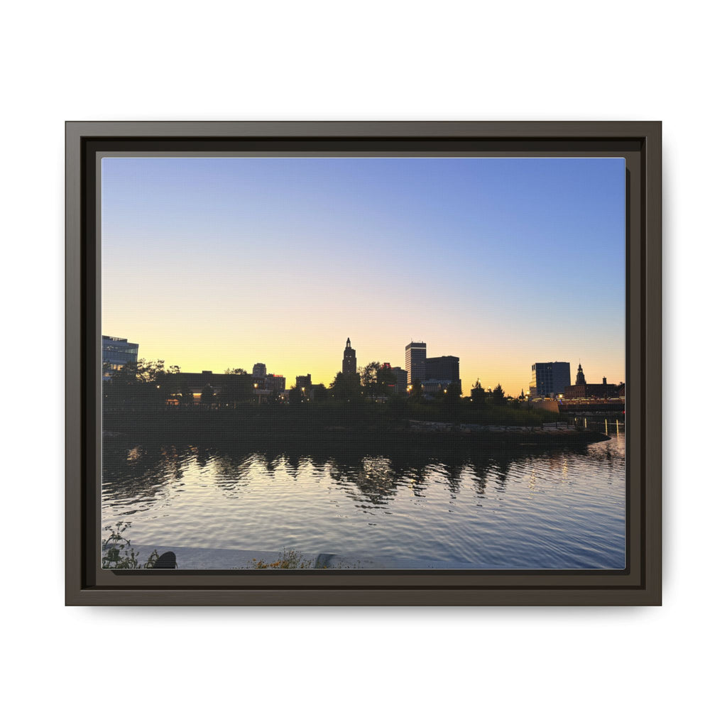 City Skyline Sunset Wall Art
