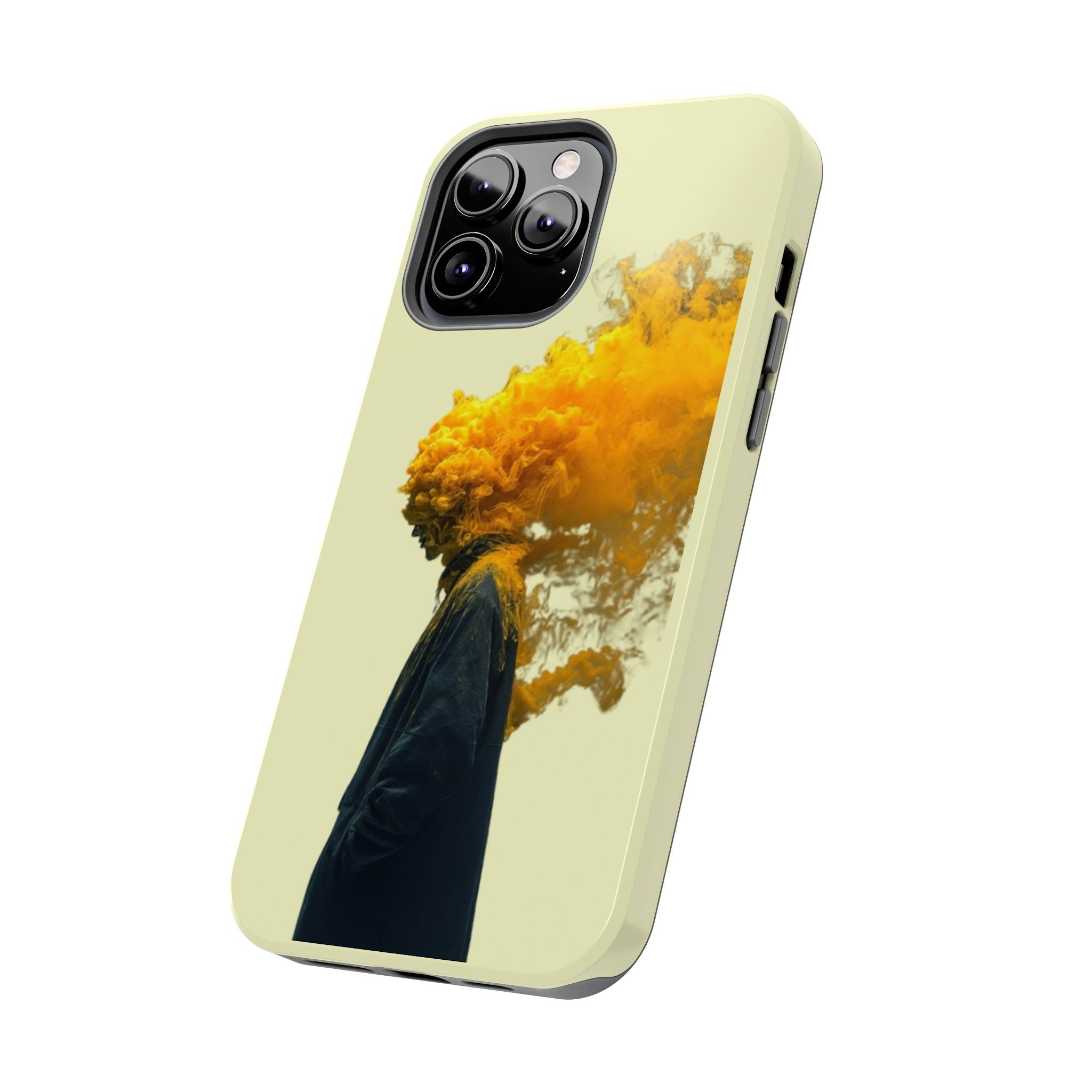 Surreal Yellow Smoke Head Protective Cover