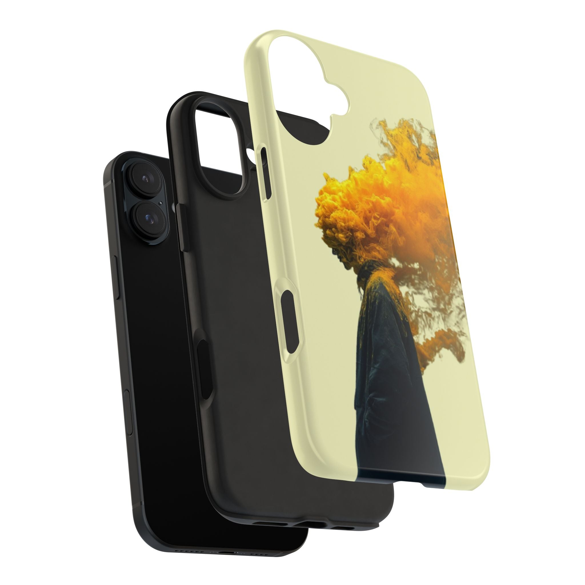 Surreal Yellow Smoke Head Protective Cover